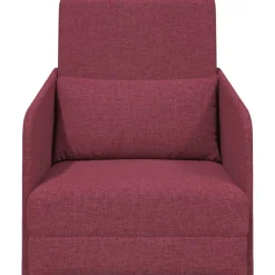 vidaXL Sofás-Sofá cama Rojo vino 65 x 80 x 83 cm tela