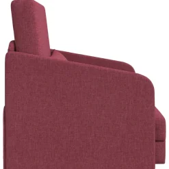 vidaXL Sofás-Sofá cama Rojo vino 65 x 80 x 83 cm tela
