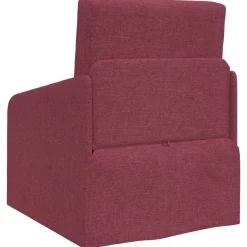 vidaXL Sofás-Sofá cama Rojo vino 65 x 80 x 83 cm tela