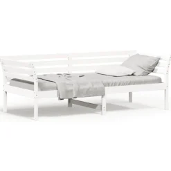 vidaXL Camas Y Accesorios-Sofá cama sin colchón madera maciza de pino 80x200 cm