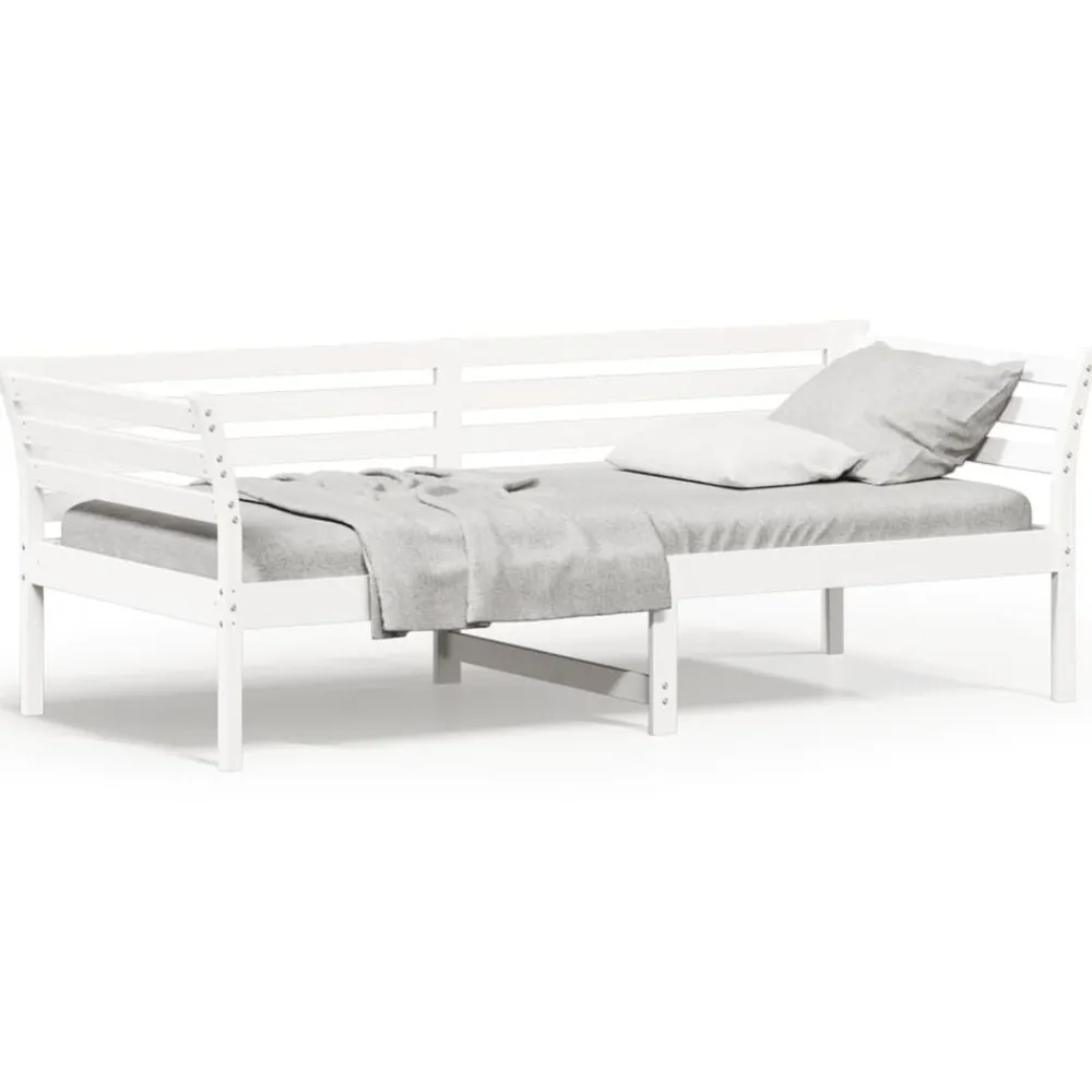 vidaXL Camas Y Accesorios-Sofá cama sin colchón madera maciza de pino 80x200 cm