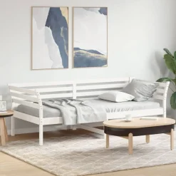 vidaXL Camas Y Accesorios-Sofá cama sin colchón madera maciza de pino 80x200 cm