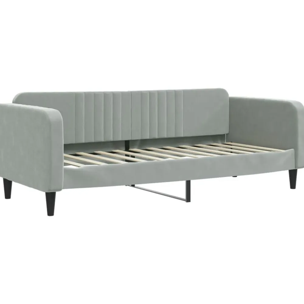 vidaXL Camas Y Accesorios-Sofá cama sin colchón terciopelo 80x200 cm