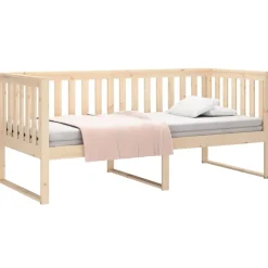 vidaXL Sofá cama sin colchón madera maciza de pino 90x200 cm Natural Best