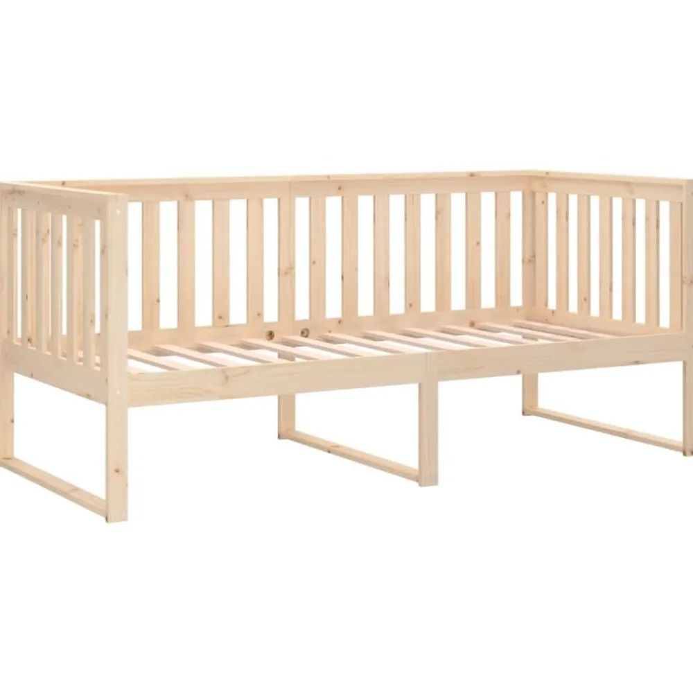 vidaXL Sofá cama sin colchón madera maciza de pino 90x200 cm Natural Best