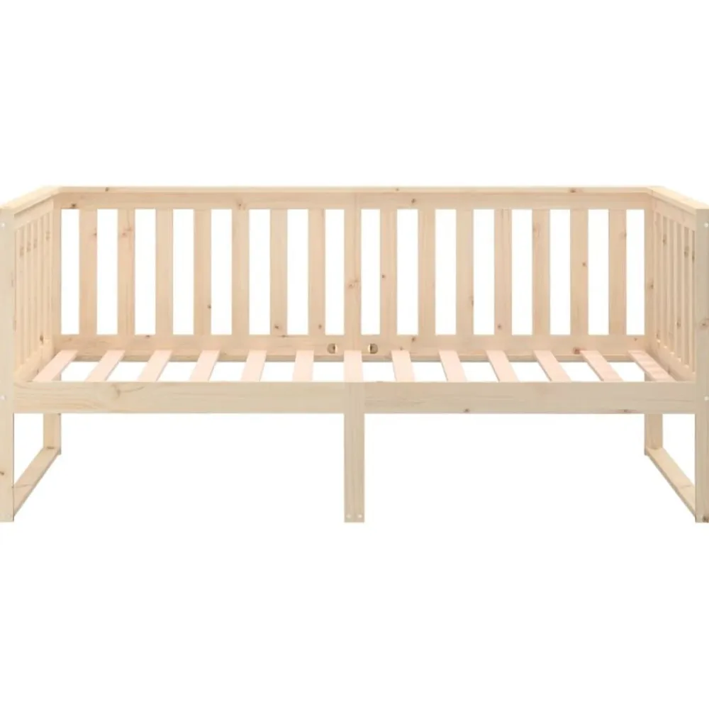 vidaXL Sofá cama sin colchón madera maciza de pino 90x200 cm Natural Best