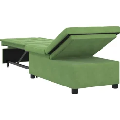 vidaXL Sofá cama 194 x 67 x 82 cm Terciopelo Verde claro Discount
