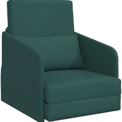 vidaXL Sofá cama 65 x 80 x 83 cm tela Verde oscuro Online