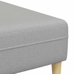 vidaXL Sofá con cojín 3 pcs tela Gris nube Discount