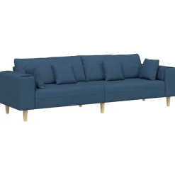vidaXL Sofás-Sofá con cojín 250 x 77 x 76 cm tela