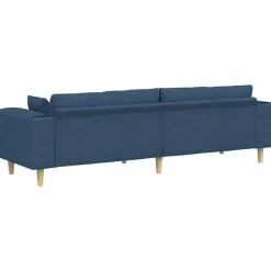 vidaXL Sofás-Sofá con cojín 250 x 77 x 76 cm tela