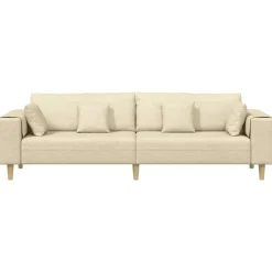 vidaXL Sofás-Sofá con cojín 250 x 77 x 76 cm tela