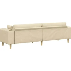 vidaXL Sofás-Sofá con cojín 250 x 77 x 76 cm tela