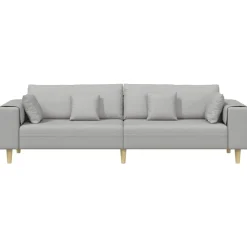 vidaXL Sofás-Sofá con cojín 250 x 77 x 76 cm tela