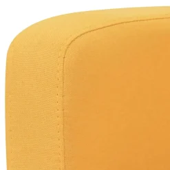 vidaXL Sofá de 2 plazas 135x65x76 cm Amarillo Hot