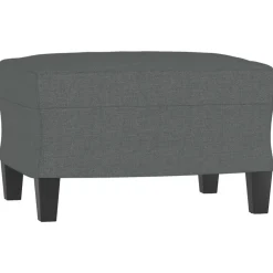 vidaXL Sofás-Sofá de 3 plazas con taburete de tela 180 cm