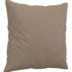 vidaXL Sofá de 2 plazas con cojines cuero sintético 120 cm Capuchino