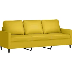 vidaXL Sofás-Sofá de 3 plazas con taburete terciopelo 180 cm