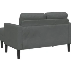 vidaXL Sofás-Sofá de 2 plazas con chaise longue en forma de L, color , 125 cm, tela,