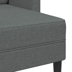 vidaXL Sofás-Sofá de 2 plazas con chaise longue en forma de L, color , 125 cm, tela,