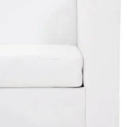 vidaXL Sofás-Sofá de 3 plazas de cuero artificial