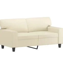 vidaXL Sofás-Sofá de 2 plazas de cuero sintético color 120 cm