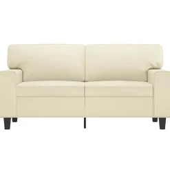 vidaXL Sofás-Sofá de 2 plazas de cuero sintético color 120 cm