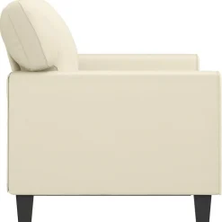 vidaXL Sofás-Sofá de 2 plazas de cuero sintético color 120 cm