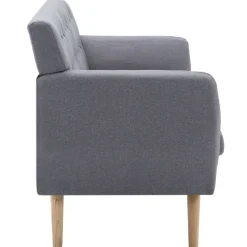 vidaXL Sofás-Sofá de 3 plazas tapizado de tela 172x70x82 cm