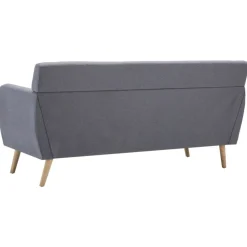 vidaXL Sofás-Sofá de 3 plazas tapizado de tela 172x70x82 cm