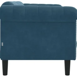 vidaXL Sofá de 2 plazas terciopelo Azul Best