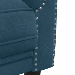 vidaXL Sofá de 2 plazas terciopelo Azul Best