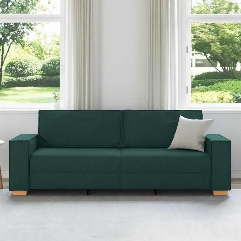 vidaXL Sofás-Sofá de 3 plazas 220 cm tela