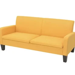 vidaXL Sofá de 3 plazas 180x65x76 cm Amarillo Best