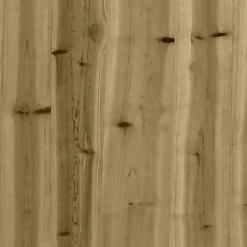 vidaXL Sofá de esquina de jardín madera de pino impregnada Impregnado natural Outlet