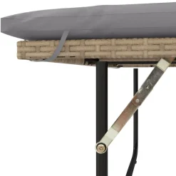 vidaXL Muebles De Jardín-Sofá de jardín con cojines de 2 plazas ratán sintético beige