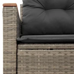 vidaXL Muebles De Jardín-Sofá de jardín con cojines 2 plazas ratán sintético