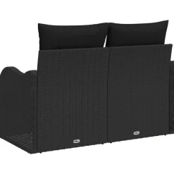 vidaXL Muebles De Jardín-Sofá de jardín con cojín 121 x 62 x 69 cm ratán sintético