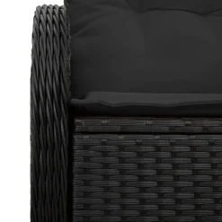 vidaXL Muebles De Jardín-Sofá de jardín con cojín 121 x 62 x 69 cm ratán sintético