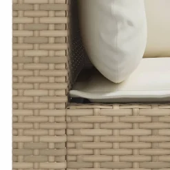 vidaXL Muebles De Jardín-Sofá de jardín de 3 plazas con cojines ratán sintético