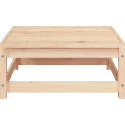 vidaXL Muebles De Jardín-Sofá de jardín sin reposabrazos con cojines y reposapiés