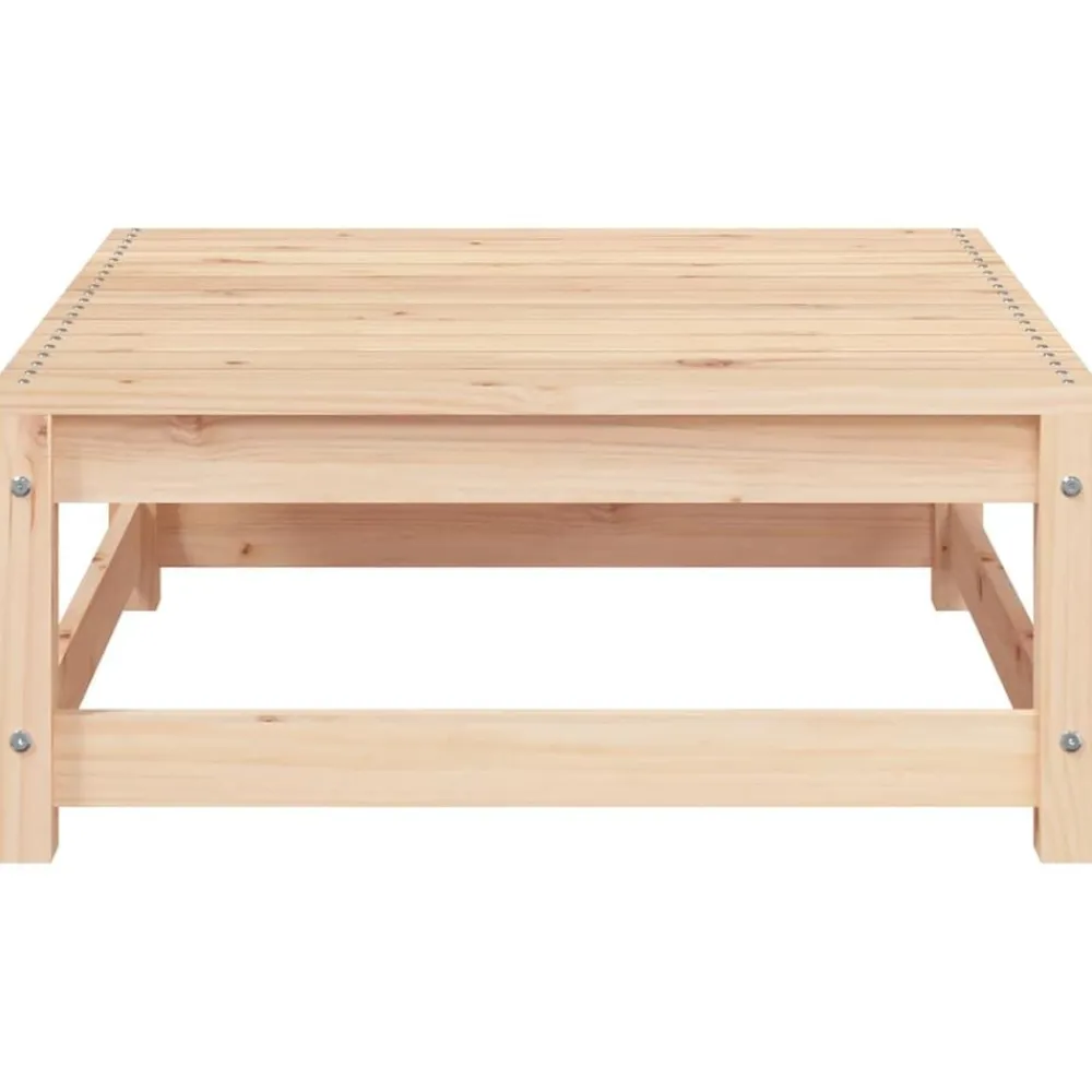 vidaXL Muebles De Jardín-Sofá de jardín sin reposabrazos con cojines y reposapiés