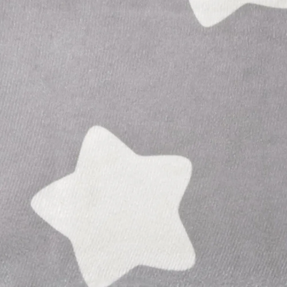 Niños vidaXL Mobiliario Para Bebés Y Niños Pequeños-Sofá de niños de 2 plazas felpa suave gris claro con estrellas