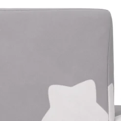 Niños vidaXL Mobiliario Para Bebés Y Niños Pequeños-Sofá de niños de 2 plazas felpa suave gris claro con estrellas