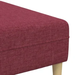 vidaXL Sofás-Sofá de sala 3 pcs Rojo vino 250 x 188 x 76 cm Poliéster