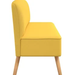 vidaXL Sofá de tela 117x55,5x77 cm Amarillo Outlet