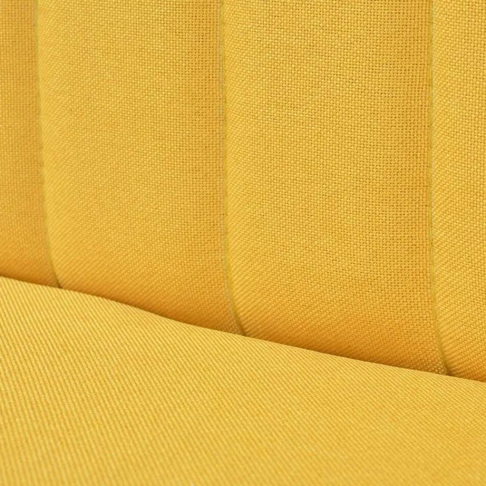 vidaXL Sofá de tela 117x55,5x77 cm Amarillo Outlet