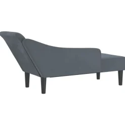 vidaXL Sofá diván con cojines terciopelo Gris oscuro Best