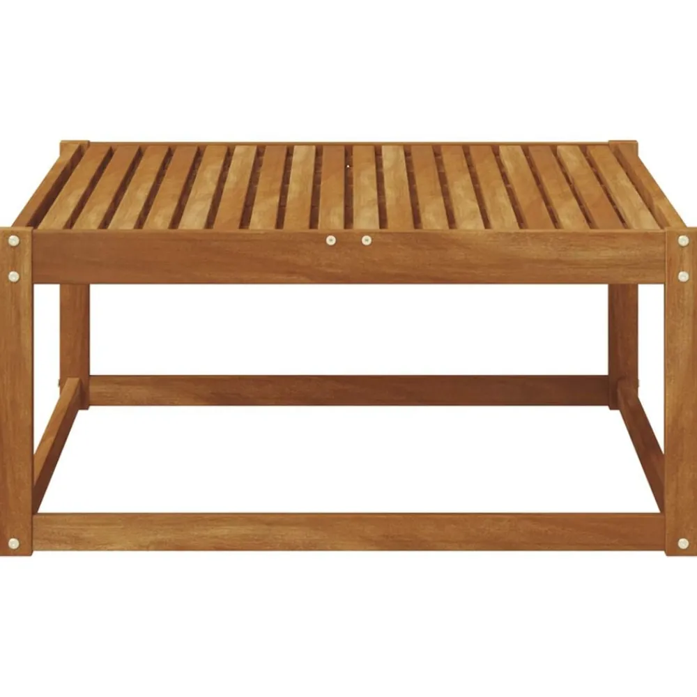vidaXL Muebles De Jardín-Sofá esquinero de exterior Madera de Acacia Sólida Natural