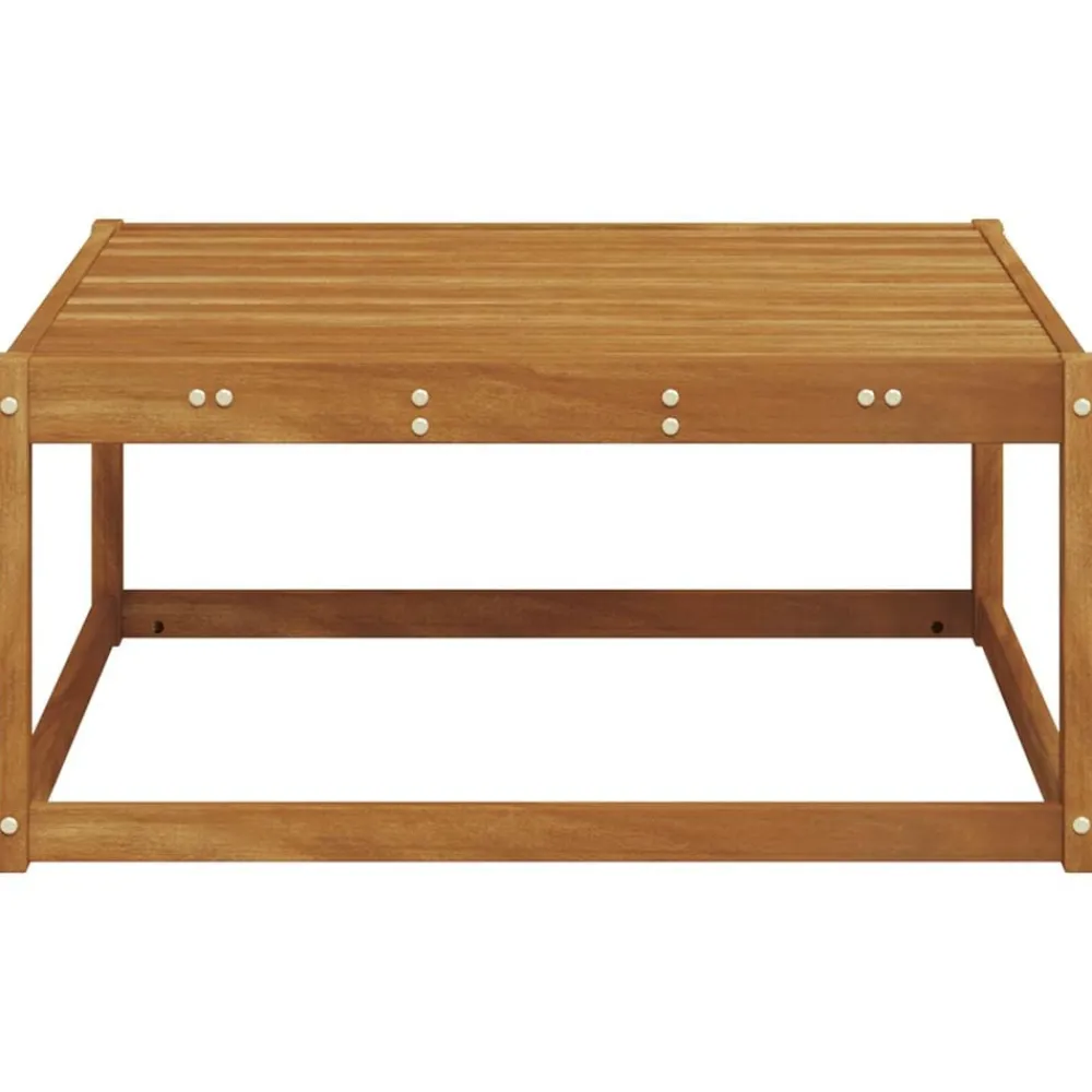 vidaXL Muebles De Jardín-Sofá esquinero de exterior Madera de Acacia Sólida Natural